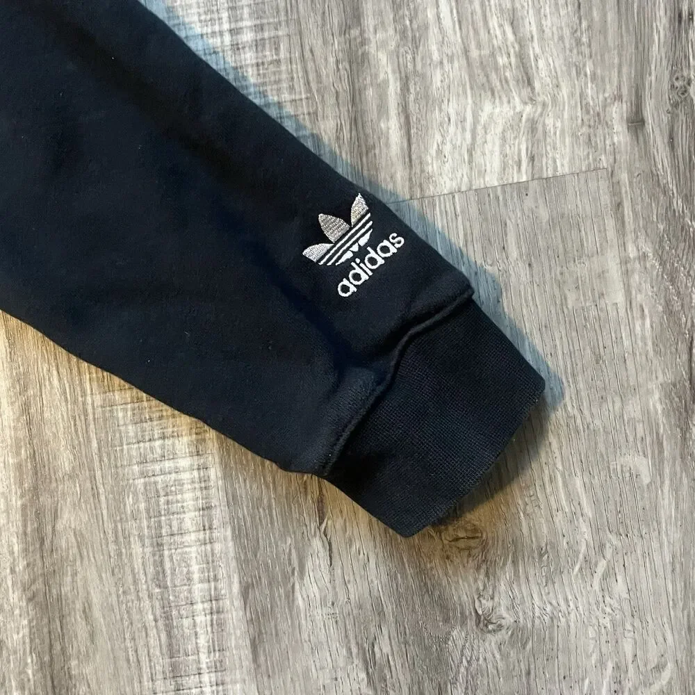 Adidas Originals Men's Big Trefoil Fleece Hoodie Black/White, Size Medium